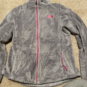 North Face Zip-Up fuzzy jacket